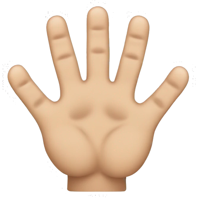 Person with 10 fingers and 10 toes emoji