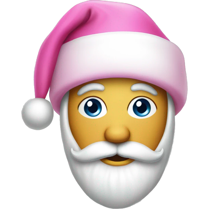 Pink Santa hat emoji