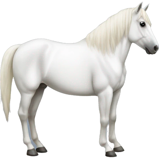 Horse white  emoji