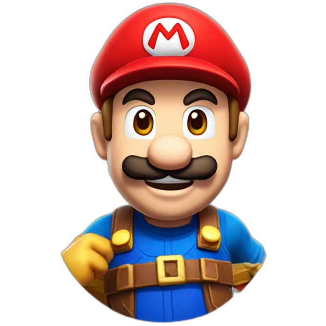 mario joue à fortnite emoji