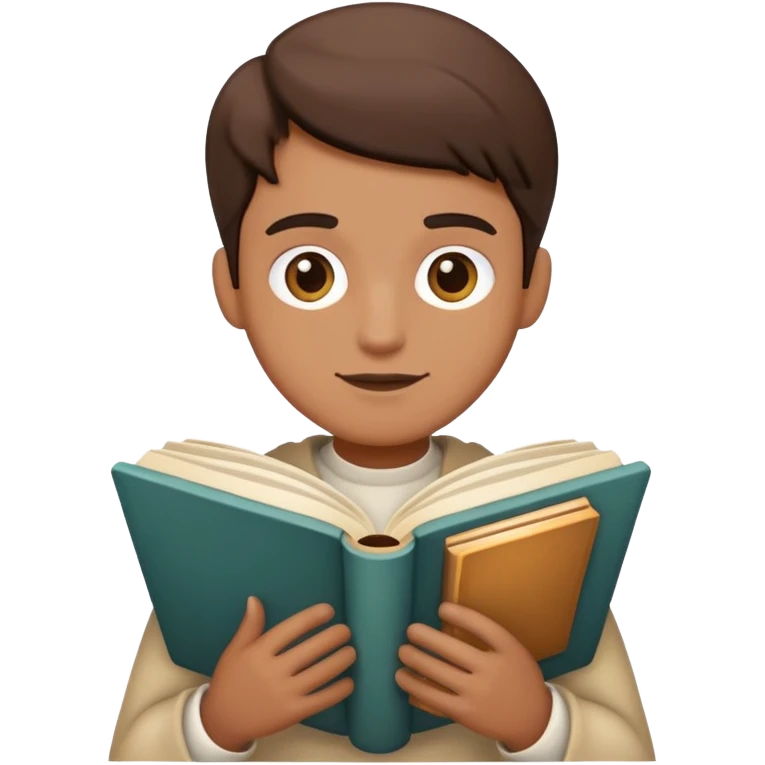 storyteller person with a book emoji