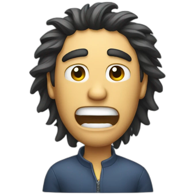 a developer ripping his hair out emoji