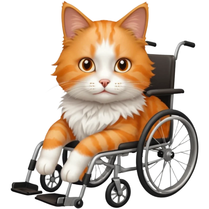 cat wheelchair emoji