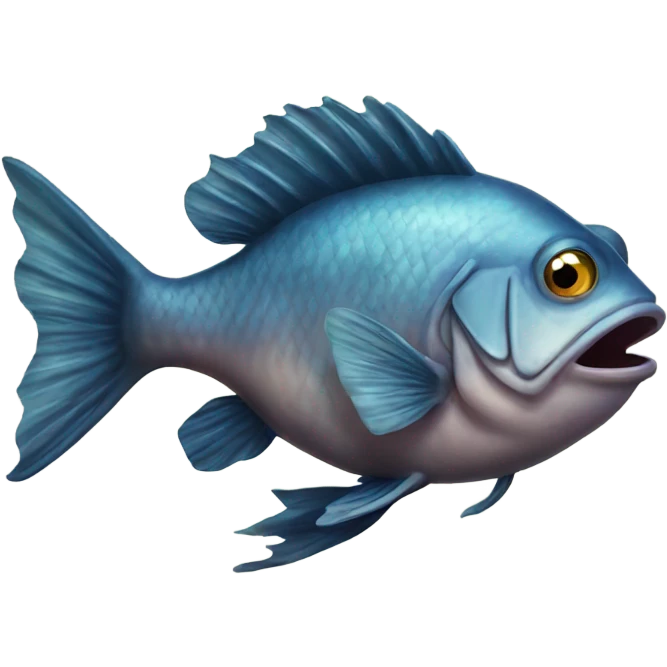 Ugly fish emoji