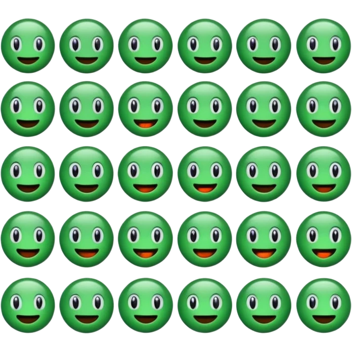 Emojis verde oscuro emoji