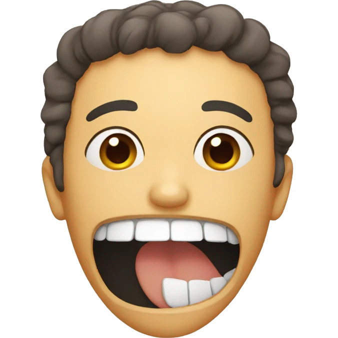 Open mouth emoji