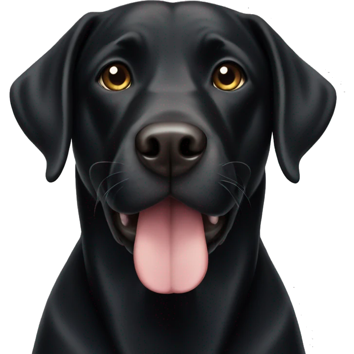Black Labrador  emoji