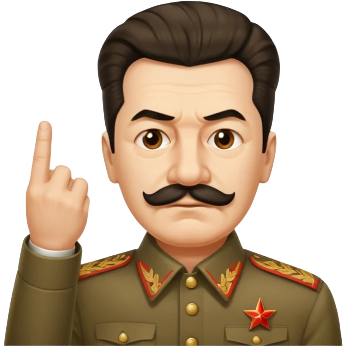스탈린이 가운데 손가락를 날림 emoji
