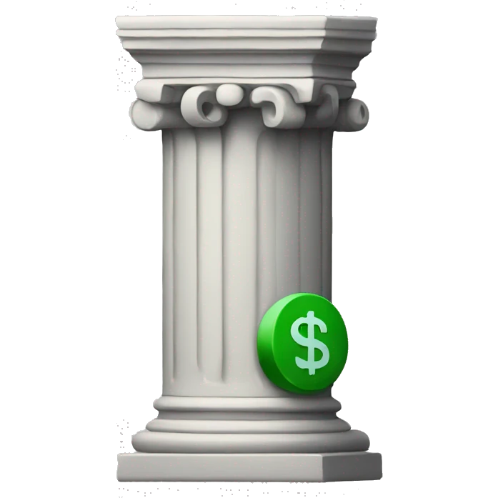 pillar of dollar sign emoji