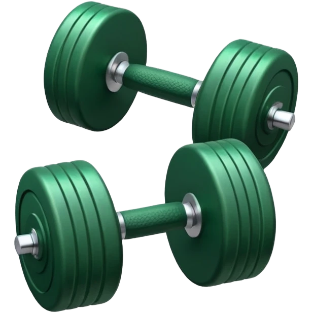 one green dumbbell emoji