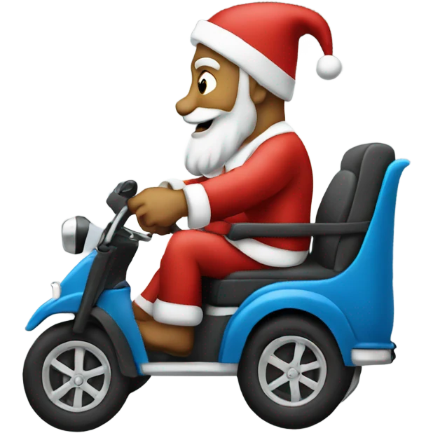 Santa driving emoji