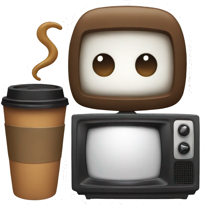 Tv and coffee emoji