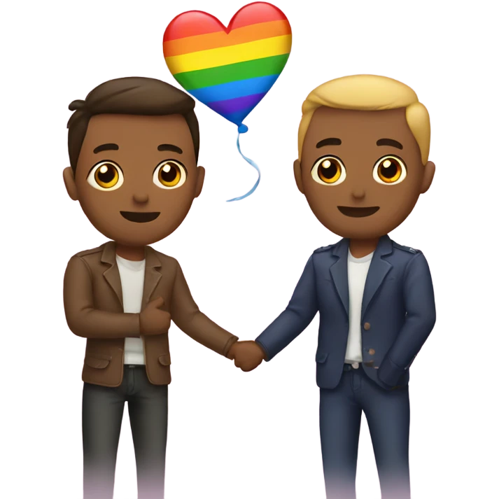 Gay men lovers emoji