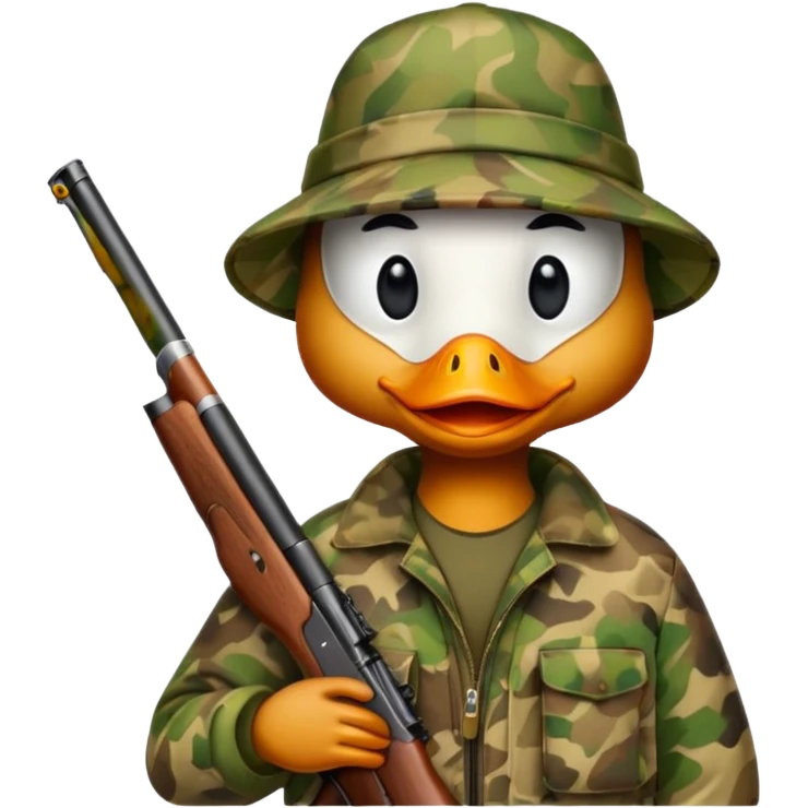 Duck hunter emoji