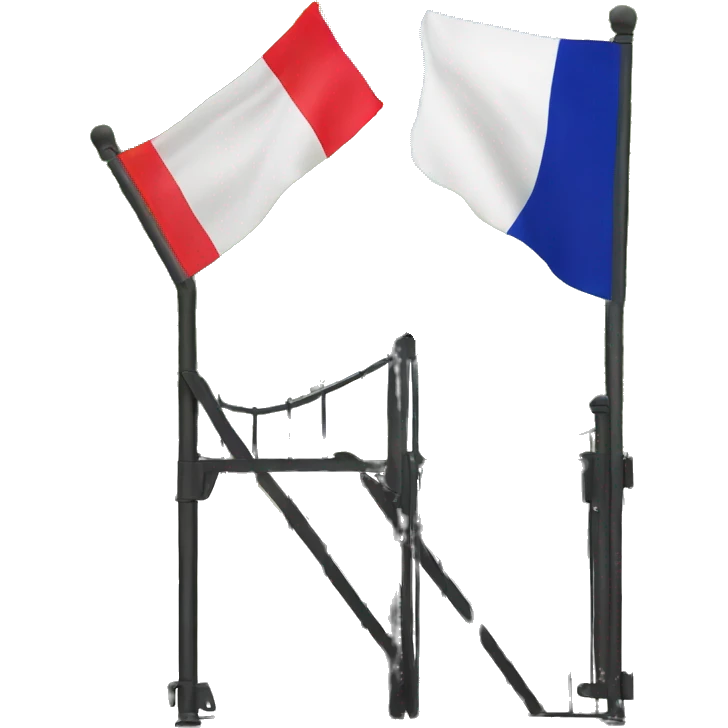 no entry sign over the french flag emoji