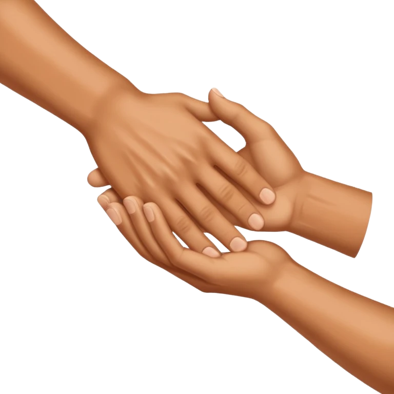 Dos manos saludandose emoji