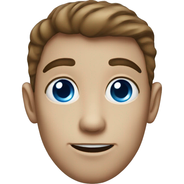 boy with blue eyes big nose bushy eyebrows emoji