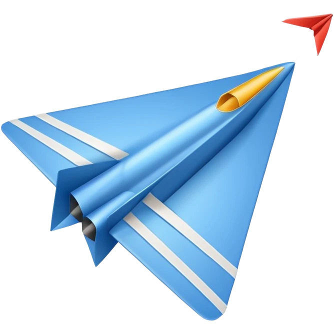 Paper airplane with trail  emoji