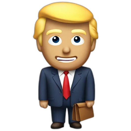 Donald Trump avec une p40 emoji
