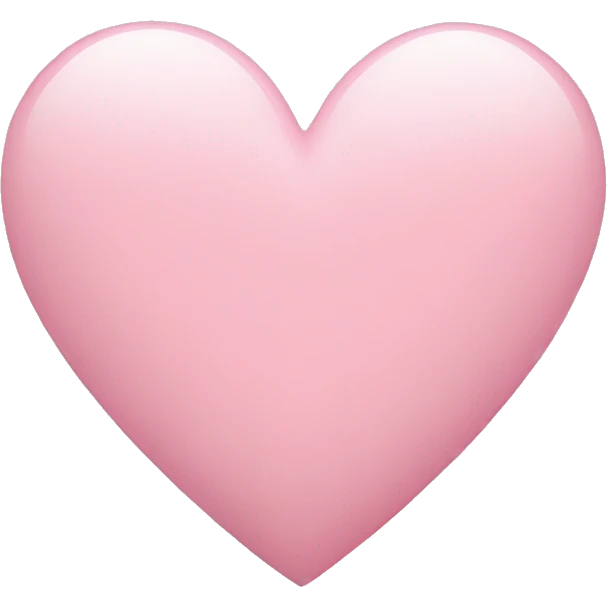 light pink heart emoji