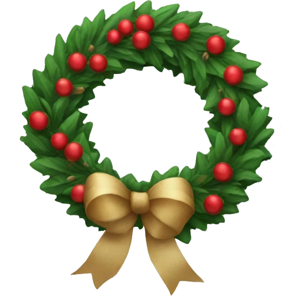 christmas wreath emoji