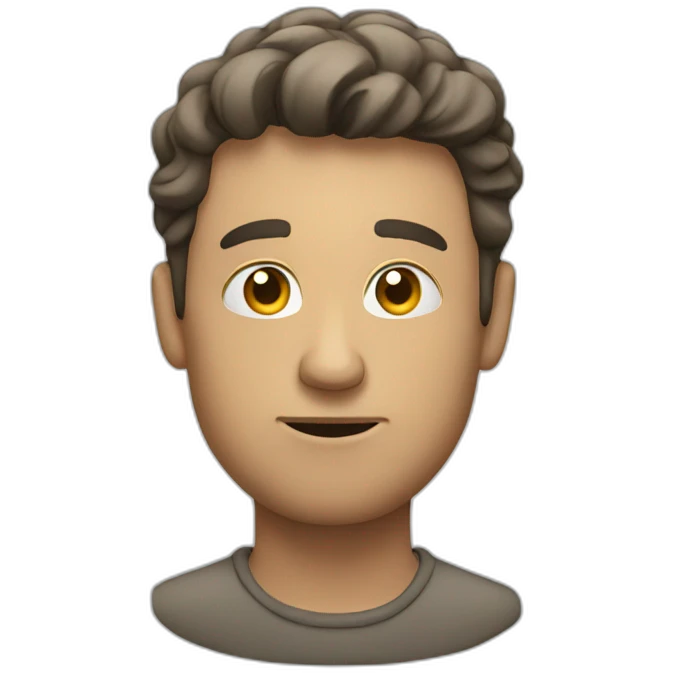guy thinking emoji