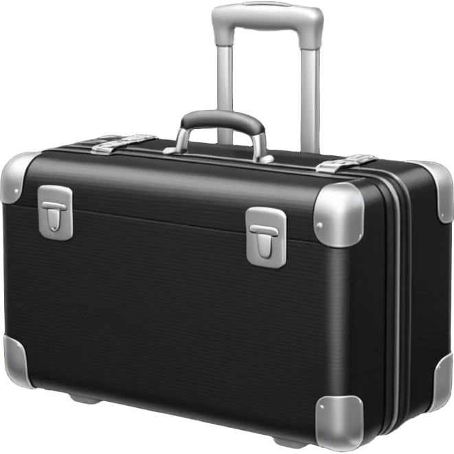 black vacation suitcase emoji