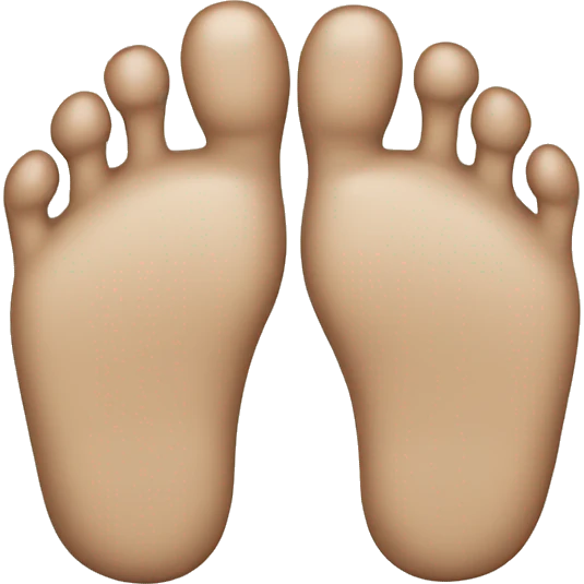 A foot with four toes emoji