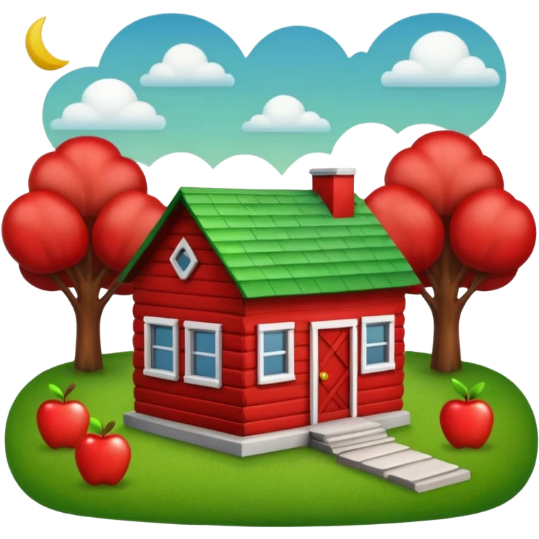 small house sitting on top of the state of Texas, apple emoji style, no text emoji
