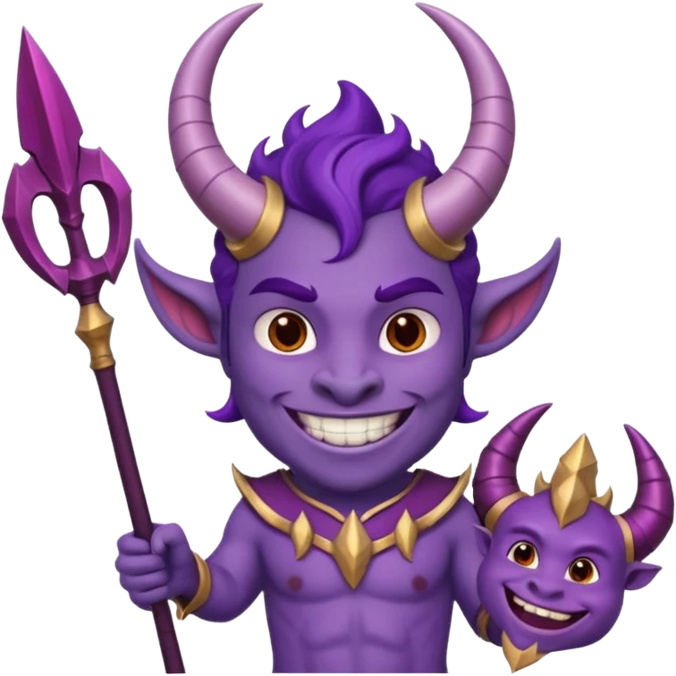 Diablito morado emoji