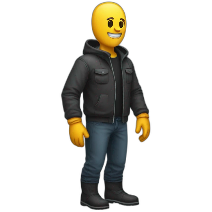 man wearing gloves full body emoji