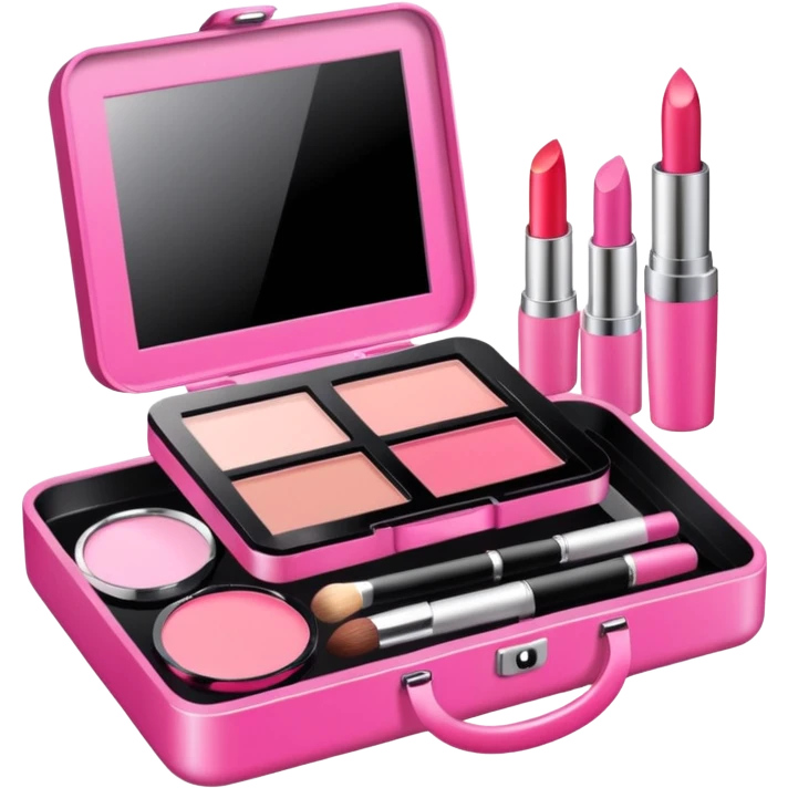 Make up kit pink emoji