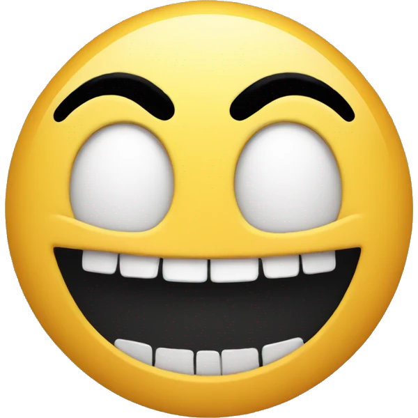 Emoji with black teeth emoji
