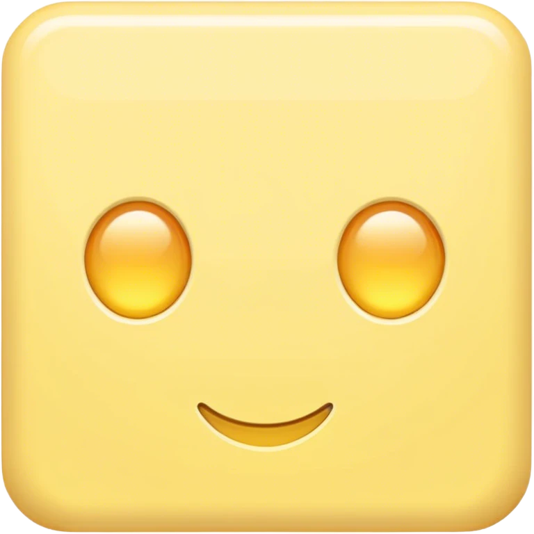 Pastel yellow emoji
