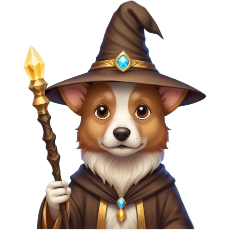 Dog wizard emoji