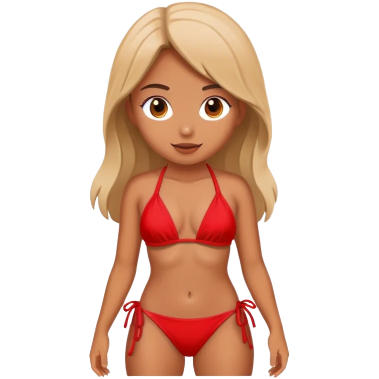 girl in red bikini emoji