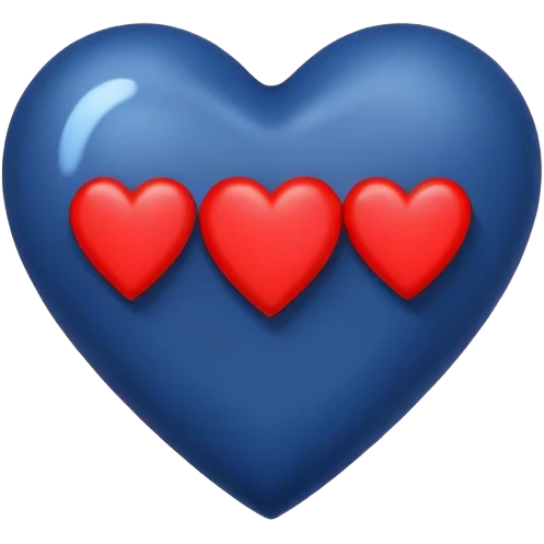 Dark Blue heart with the words I Love You Ry in the middle  emoji