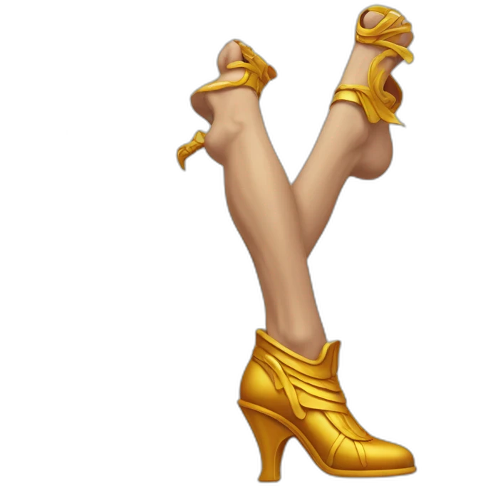 Hermes mythologic god with heel shoes emoji