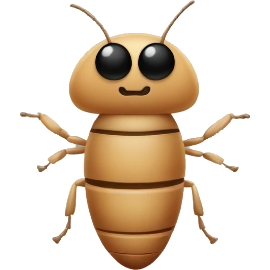 Termite with a mustache  emoji