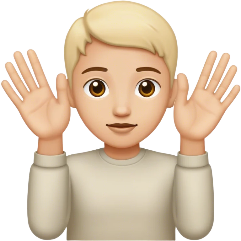 hand three emoji