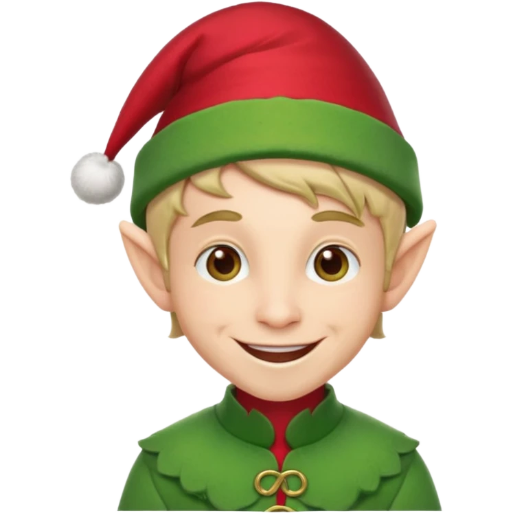 Male christmas elf emoji