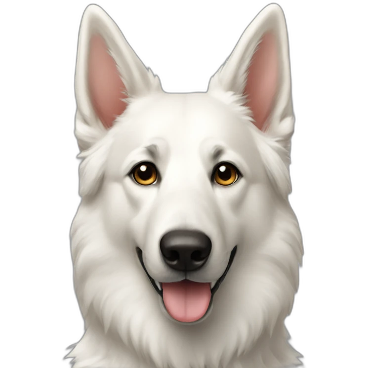 White shepherd bark emoji