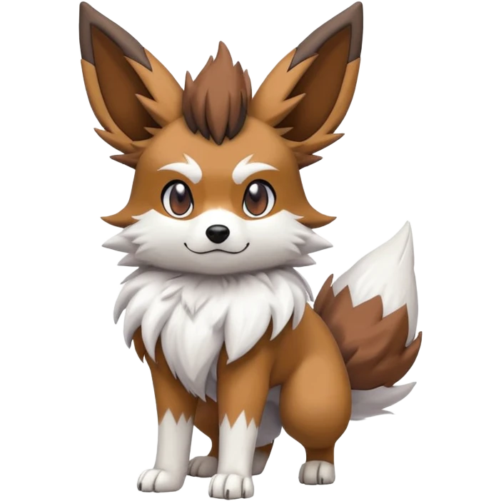 Lycanroc-Eevee-Fakémon-hybrid-creature (full body)  emoji