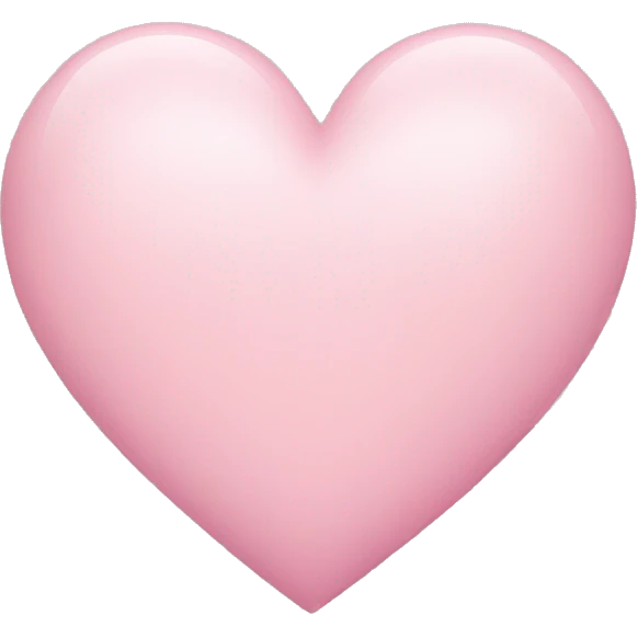soft pink heart emoji