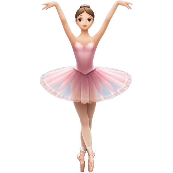 Icon for Ballet: a theater stage with silhouette of a ballerina in an elegant pose, surrounded by spotlight and stage lights. The icon should convey the grace and beauty of ballet, with focus on the dancer and the dramatic lighting. Transparent background. emoji