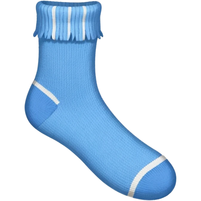 simple flat icon of a frayed sock with a hole at the big toe emoji