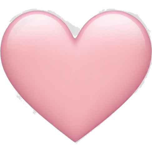 light pink heart emoji
