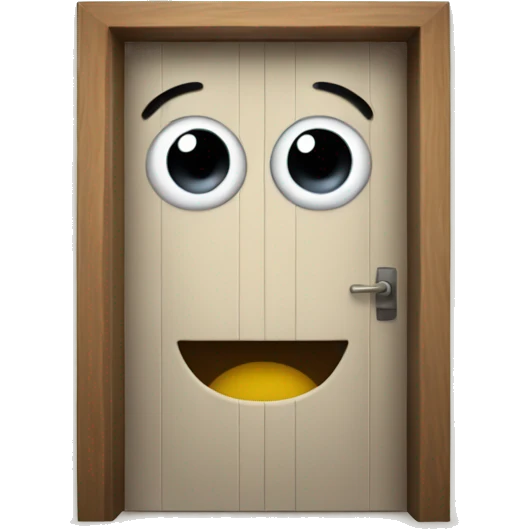 door with face emoji