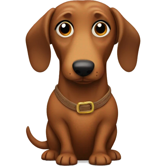 Wiener dog in bear costume emoji