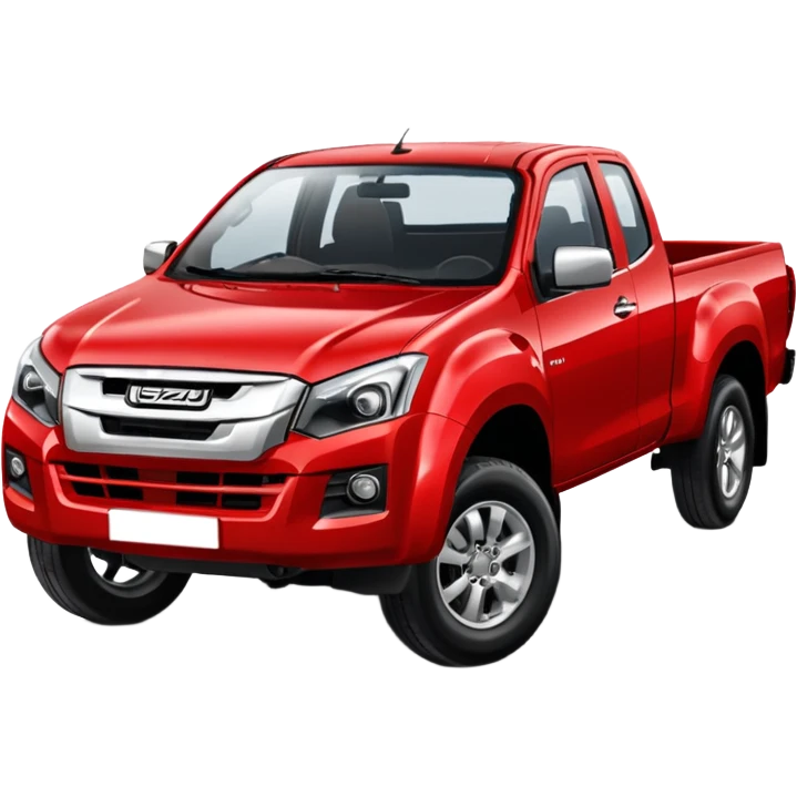 red isuzu d-max pickup truck emoji